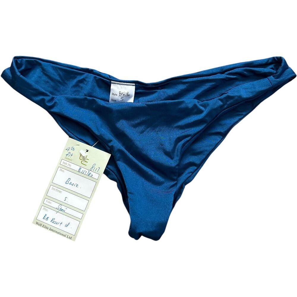 NWT Beach Bunny Ruched Tango Bottom in Royal Blue $110 Size Small